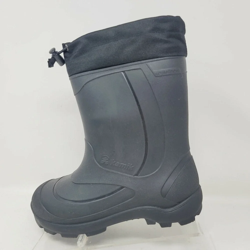 Kamik Women's Rubber Boots Sz 4 M Forester Insulated Gray Rain Snow Mud